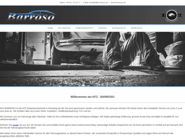 KFZ-BARROSO - Autowerkstatt in Nürnberg