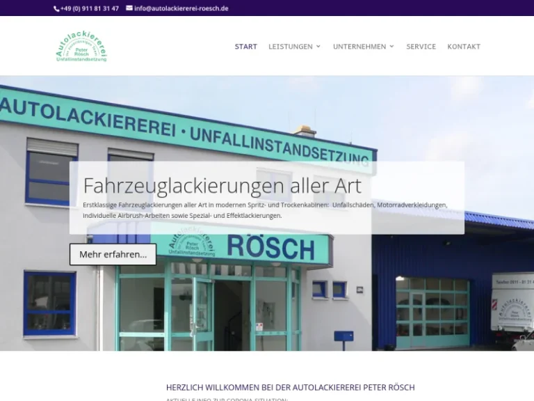 Autolackiererei Unfallinstandsetzung Peter Rösch - Autowerkstatt in Nürnberg