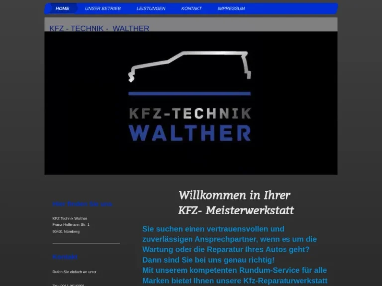 KFZ Technik Walther - Autoglaswerkstatt in Nürnberg