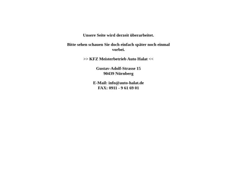 Wilfried Halat - Autowerkstatt in Nürnberg