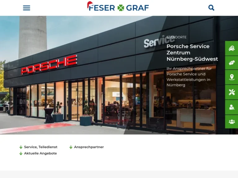 Porsche Service Zentrum Nürnberg-Südwest | Feser-Graf - Abgasuntersuchungsstelle in Nürnberg