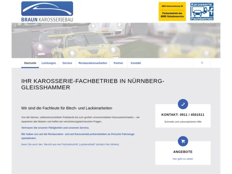 Braun Karosseriebau - Fahrzeuglackiererei in Nürnberg
