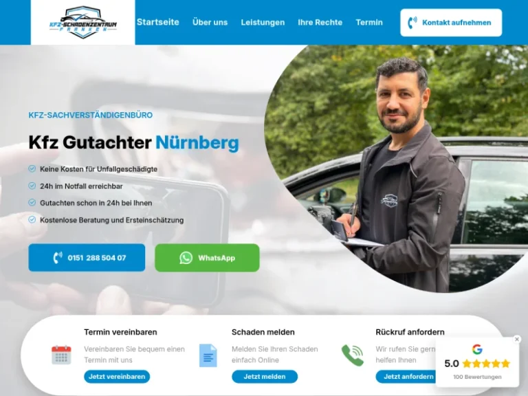 Kfz Gutachter Nürnberg | Schadenzentrum Franken - Gutachter in Nürnberg