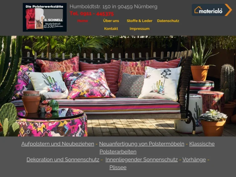 Die Polsterwerkstätte Benjamin Schnell - Innenarchitekt in Nürnberg