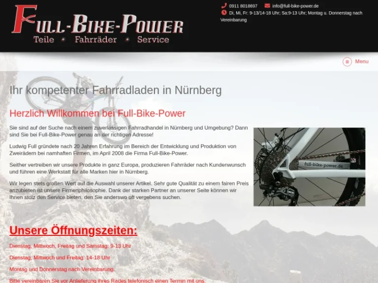 Full-Bike-Power - Fahrradgeschäft in Nürnberg