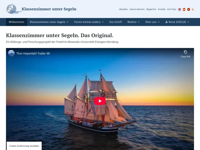 Klassenzimmer unter Segeln - Schule in Nürnberg