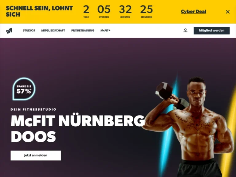 McFIT Fitnessstudio Nürnberg Doos - Fitnessprogramm in Nürnberg