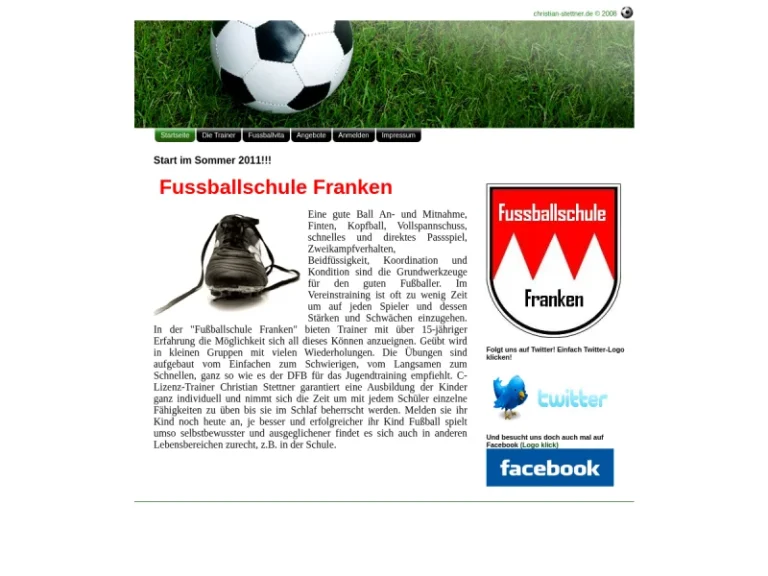 Fussballschule Christian Stettner Christian Stettner - PersonalTrainer in Nürnberg