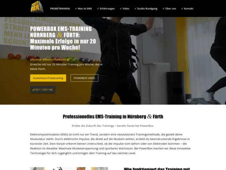 POWERBOX – EMS TRAINING - Bodyshaping-Kurs in Nürnberg