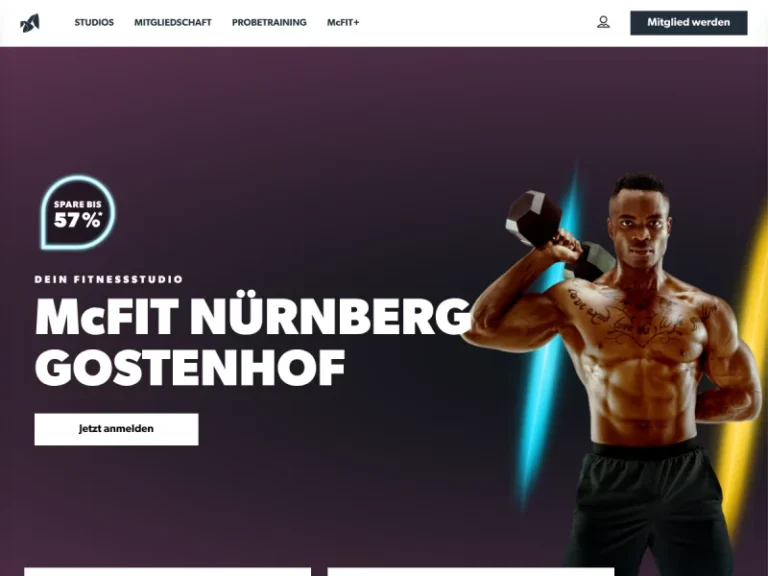 McFIT Fitnessstudio Nürnberg Gostenhof - Fitnessprogramm in Nürnberg