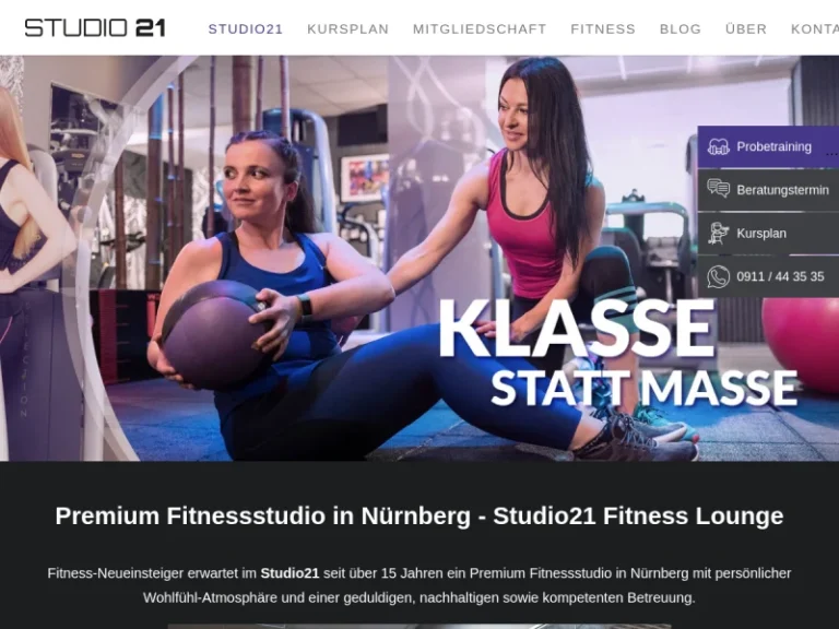 Studio21 – Fitness Lounge - Fitnessraum in Nürnberg