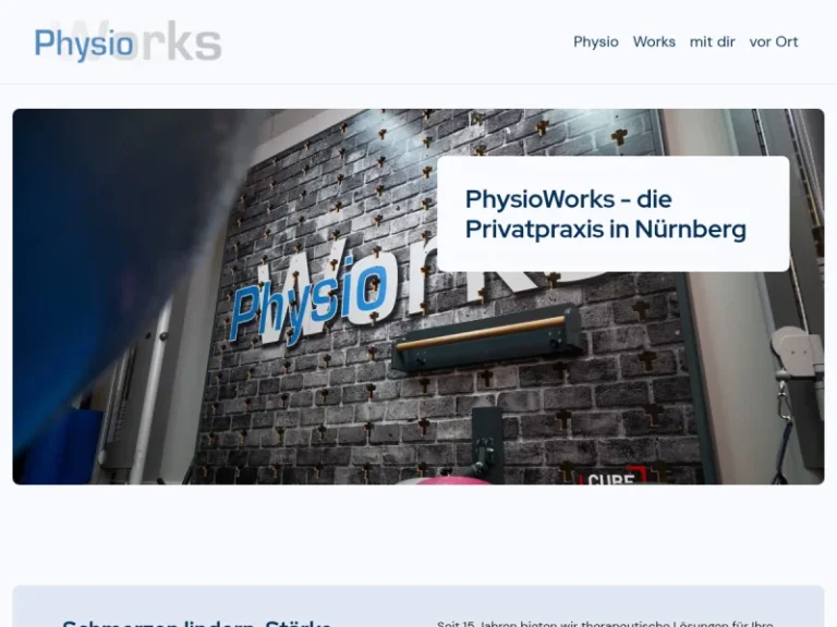 PhysioWorks • Physiotherapie, Manuelle Therapie & Medizinische Trainingstherapie Nürnberg - PersonalTrainer in Nürnberg