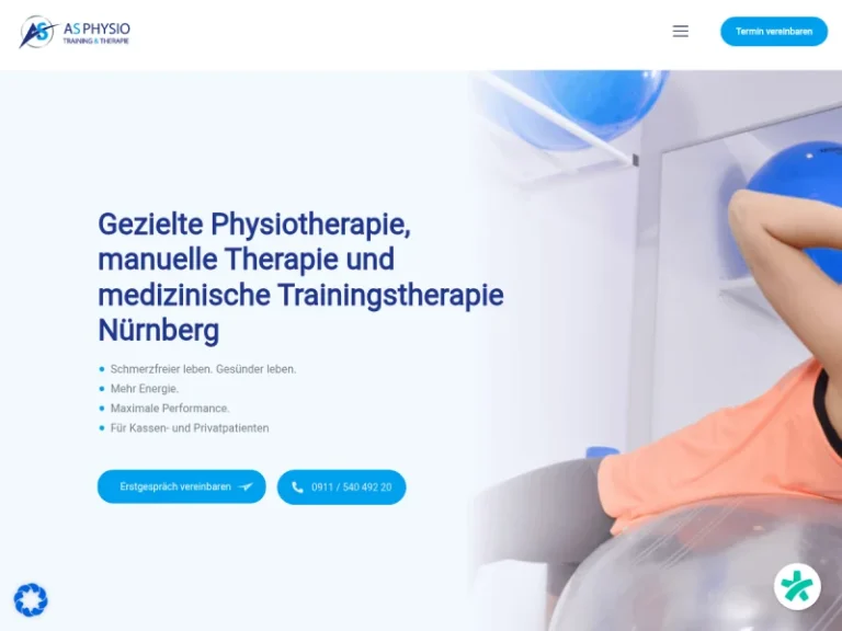 AS PHYSIO | Physiotherapie • Manuelle Therapie • Medizinische … - PersonalTrainer in Nürnberg