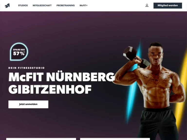 McFIT Fitnessstudio Nürnberg Gibitzenhof - Fitnessprogramm in Nürnberg