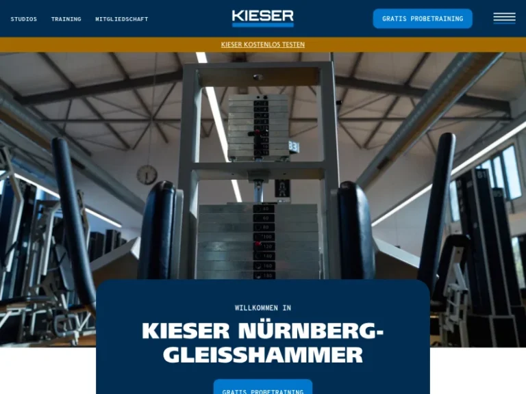 Kieser - Fitnessstudio in Nürnberg