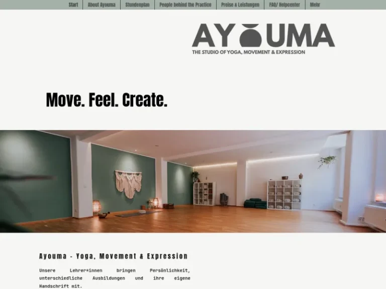 Ayouma – The Way of Yoga - PersonalTrainer in Nürnberg