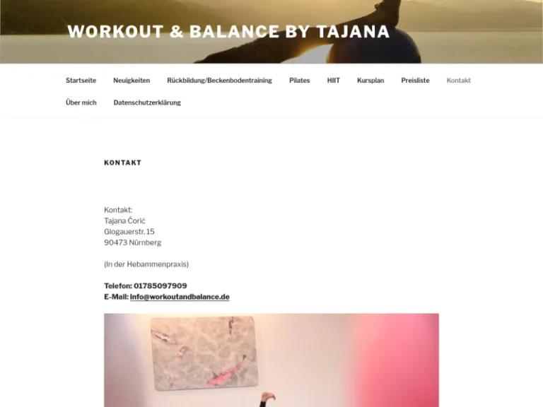 Workout & Balance by Tajana - Pilates-Studio in Nürnberg