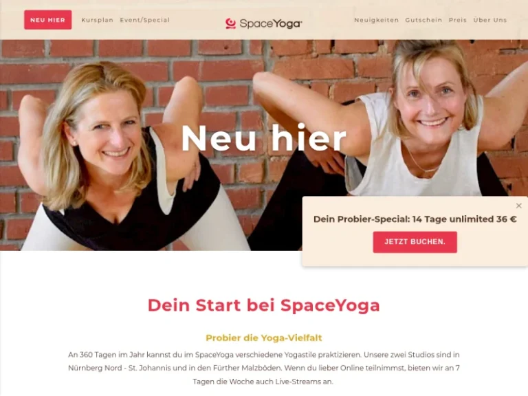 SpaceYoga Nürnberg - Yoga-Studio in Nürnberg