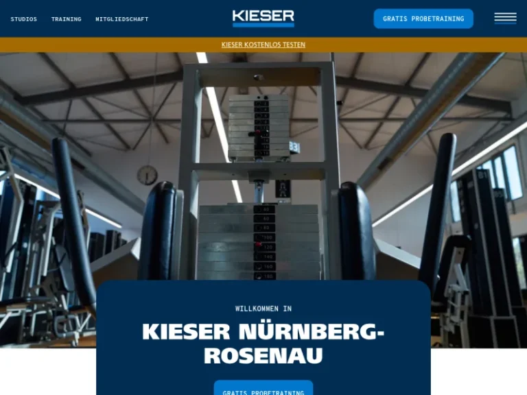 Kieser - Fitnessstudio in Nürnberg