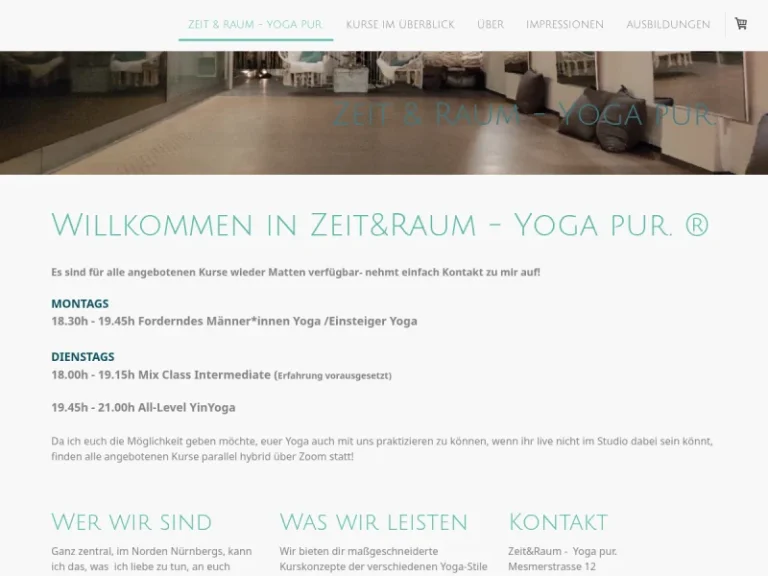 Zeit&Raum – Yoga pur. - Yoga-Studio in Nürnberg