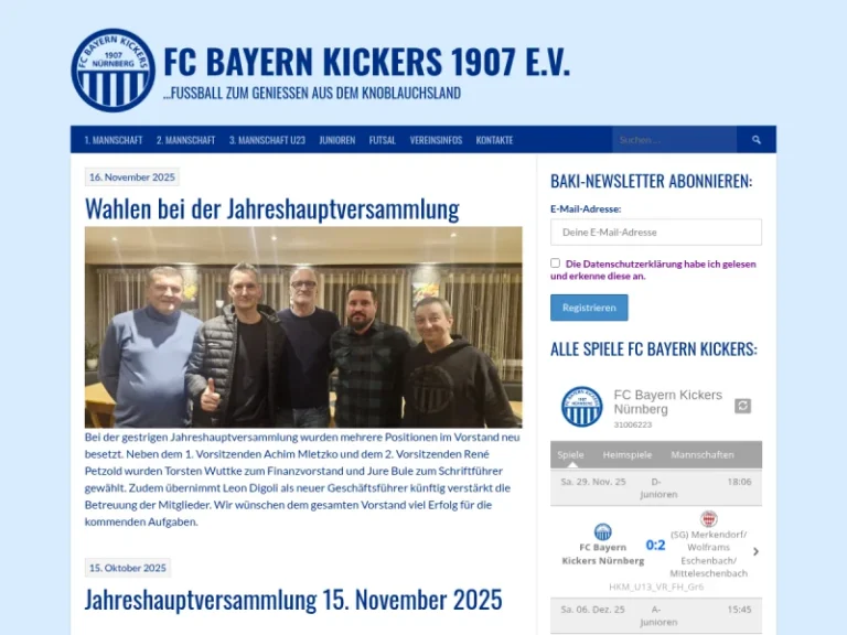 FC Bayern Kickers 1907 Nürnberg e.V. - Sportanlage in Nürnberg