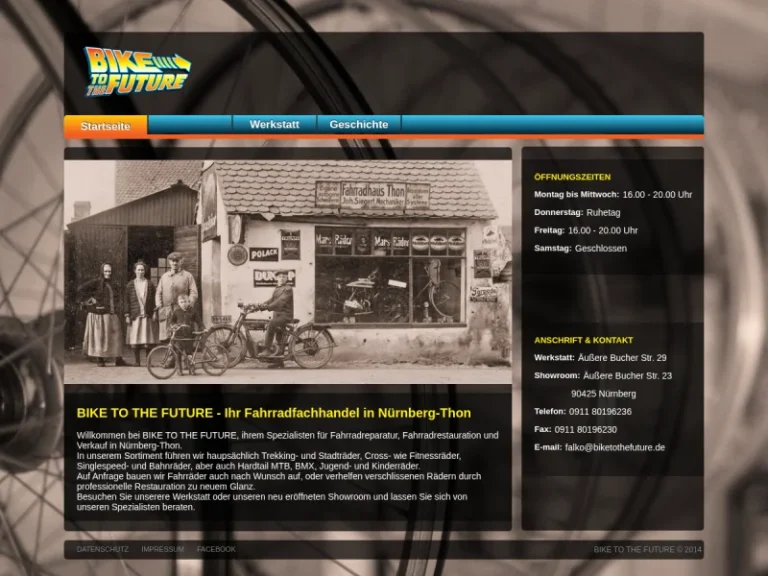 BIKE TO THE FUTURE - Fahrradgeschäft in Nürnberg