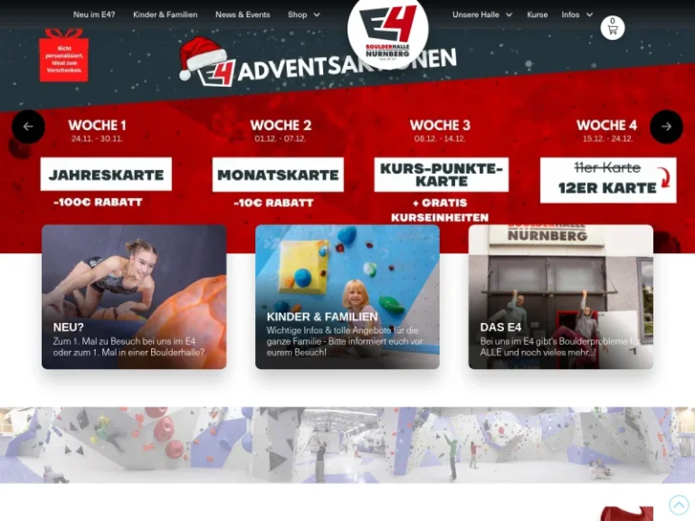 E4 Boulderhalle Nürnberg - Kletterhalle in Nürnberg