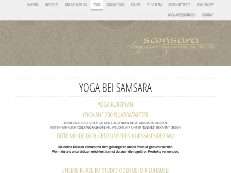 Samsara Yoga - Yoga-Studio in Nürnberg