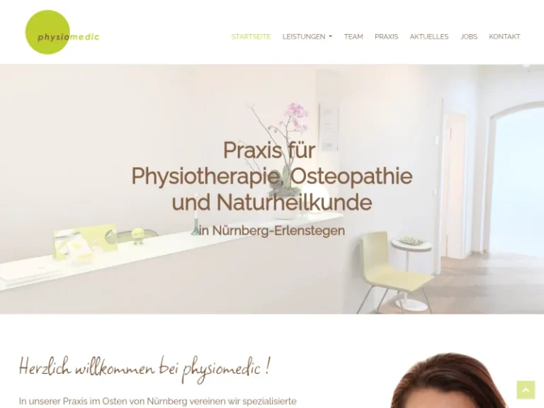 Physiomedic Kathrin Porzelt - Physiotherapiezentrum in Nürnberg