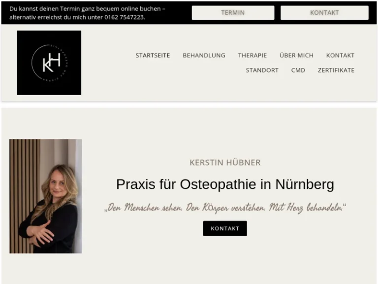 Praxis für Osteopathie Kerstin Hübner - Osteopath in Nürnberg