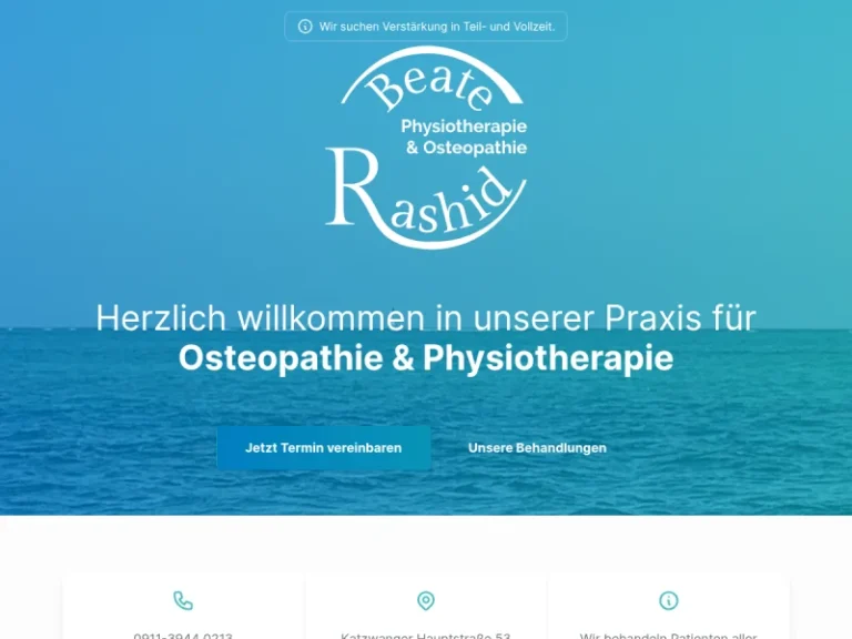 Beate Rashid Physiotherapie - Physiotherapeut in Nürnberg