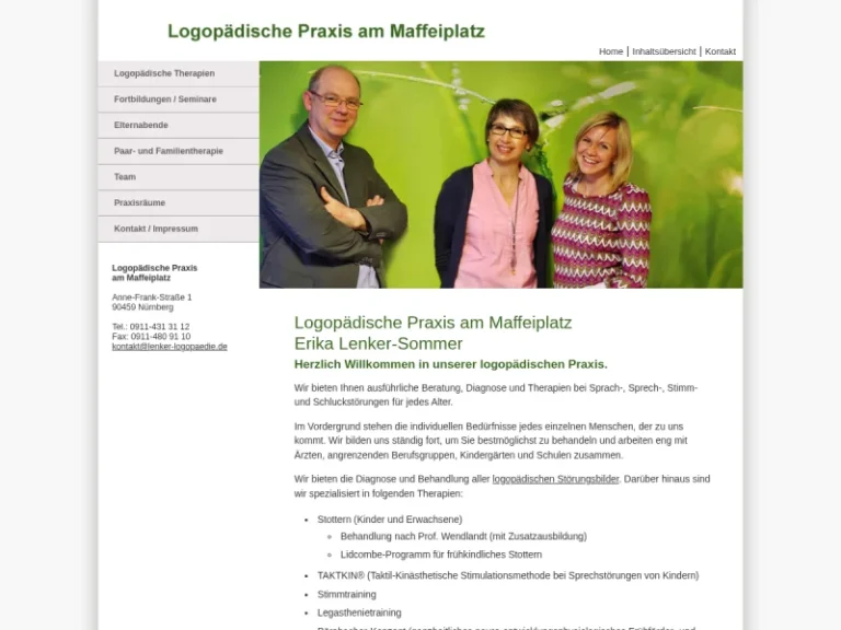 Logopädische Praxis am Maffeiplatz Erika Lenker - Logopäde in Nürnberg
