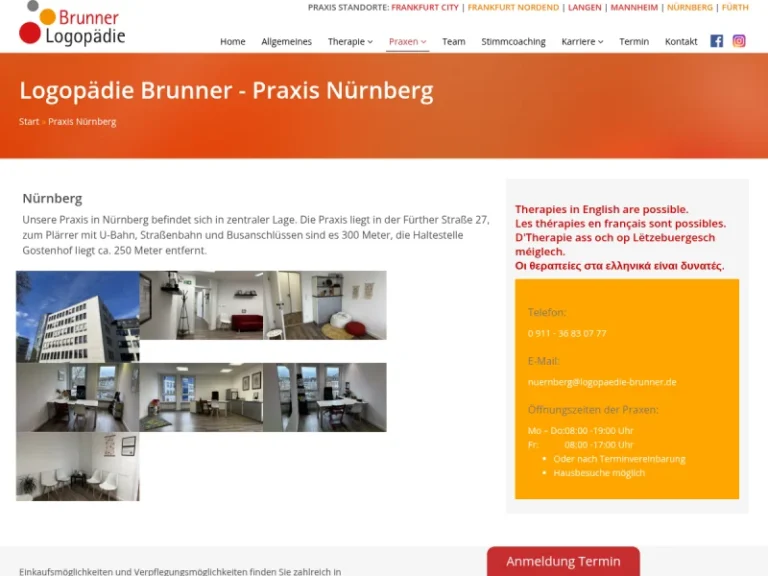 Logopädie Brunner GmbH - Logopäde in Nürnberg