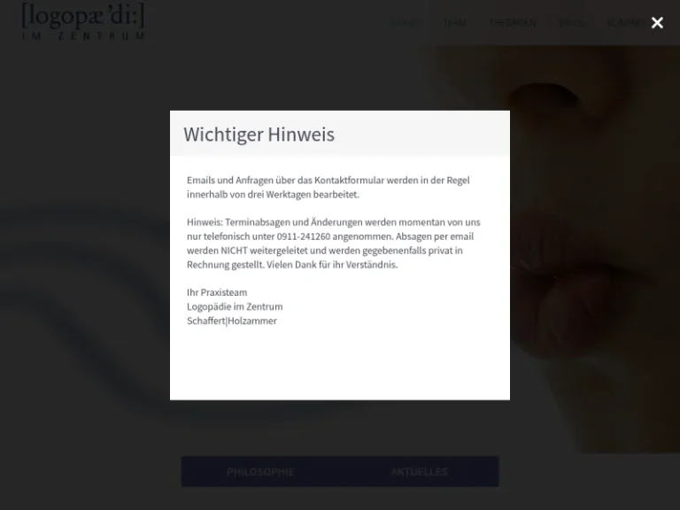 Logopädie im Zentrum Schaffert | Holzammer - Logopäde in Nürnberg