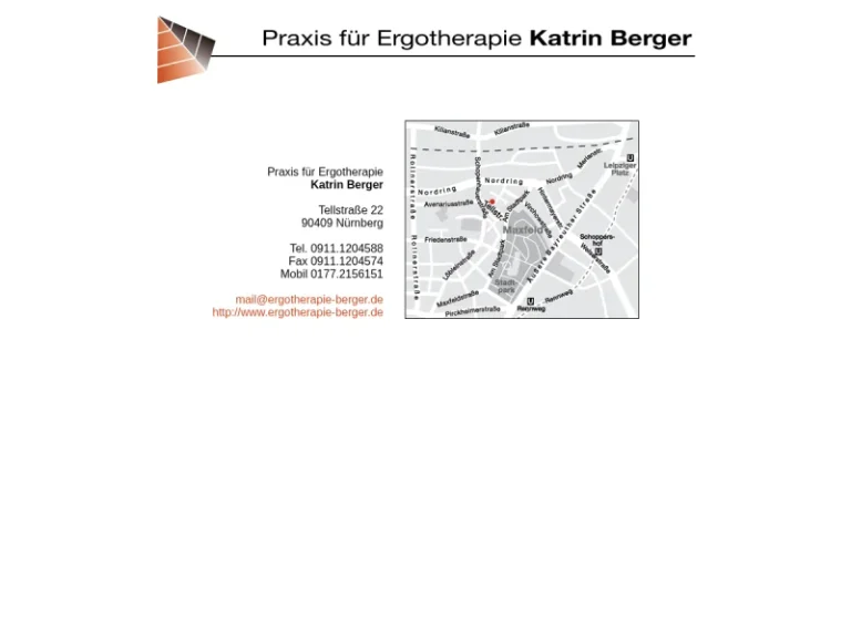 Frau Katrin Berger - Ergotherapeut in Nürnberg