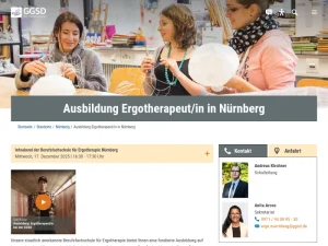 GGSD Bildungszentrum Nürnberg – Berufsfachschule für Ergotherapie - Berufsfachschule in Nürnberg