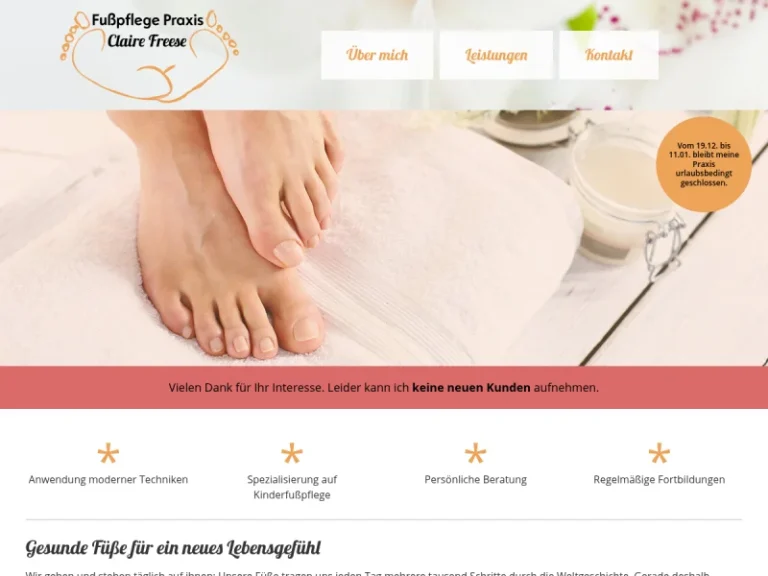 Fußpflege Praxis Claire Freese - Fußpflege in Nürnberg