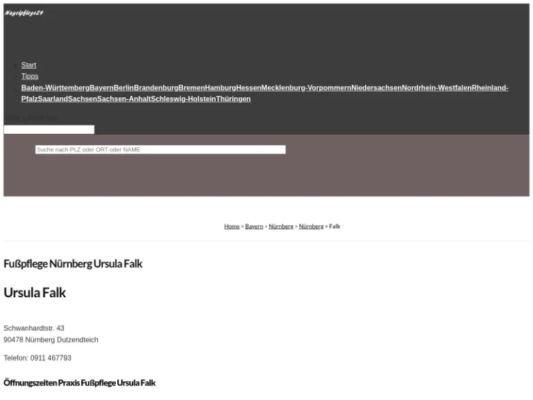 Ursula Falk Fußpflege - Fußpflege in Nürnberg