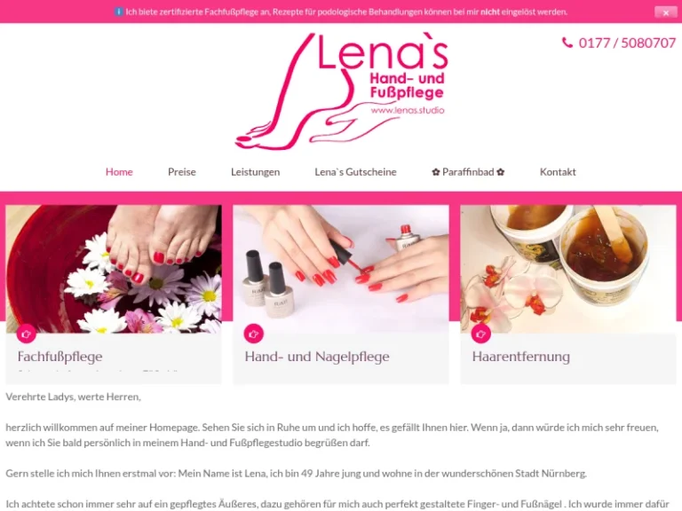 Lena’s Hand- und Fußpflege - Fußpflege in Nürnberg