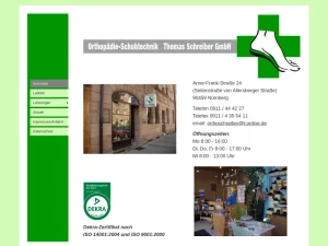 Thomas Schreiber GmbH Orthopädieschuhtechnik - Orthopädieschuhtechniker in Nürnberg