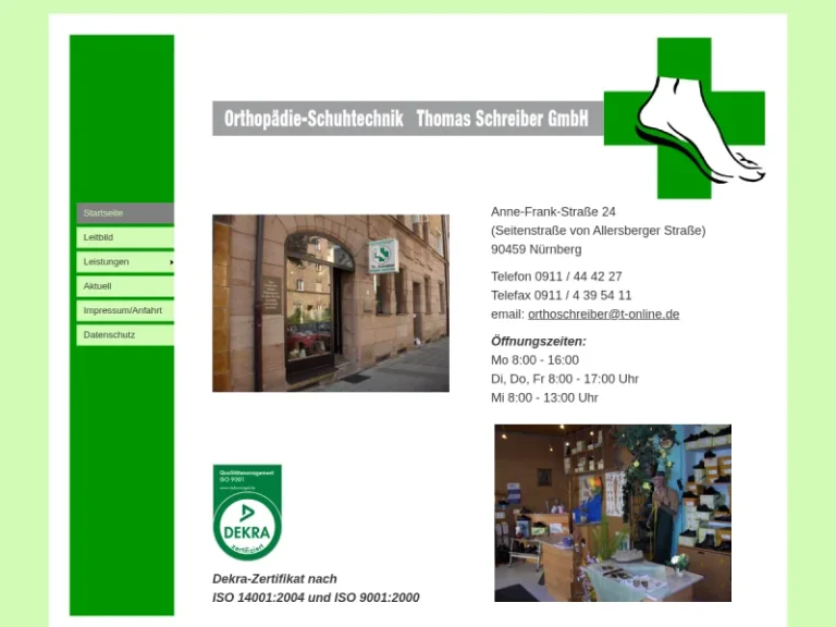 Thomas Schreiber GmbH Orthopädieschuhtechnik - Orthopädieschuhtechniker in Nürnberg