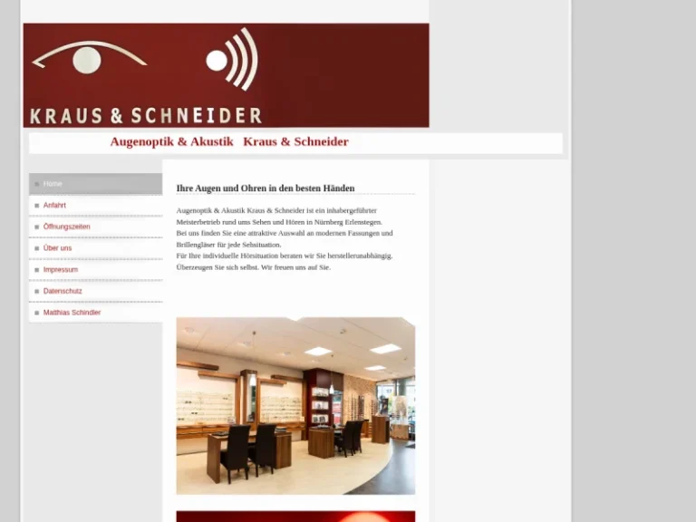 Augenoptik & Akustik Nürnberg – Kraus & Schneider - Augenoptikergeschäft in Nürnberg