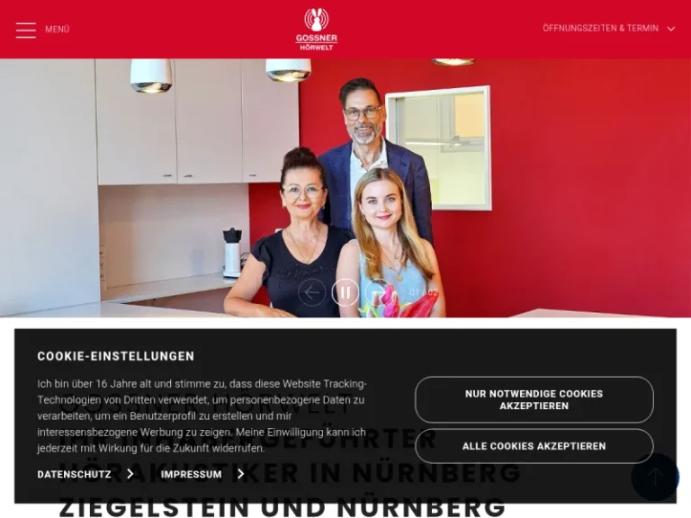 Gossner Hörwelt – Hörgeräte Nürnberg - Hörgeräteakustiker in Nürnberg