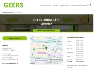 GEERS Hörgeräte - Audiologe in Nürnberg