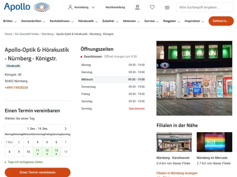 Apollo-Optik & Hörakustik – Nürnberg – Königstr. - Augenklinik in Nürnberg