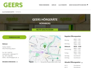 GEERS Hörgeräte - Audiologe in Nürnberg