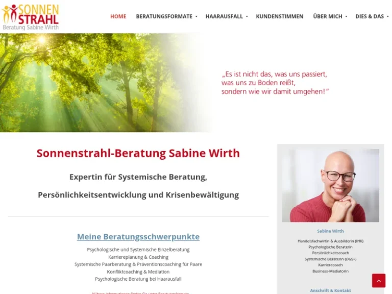 Sonnenstrahl-Beratung (Training und Business) Sabine Wirth - Familienberater in Nürnberg