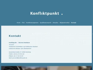 Konfliktpunkt . – Business Mediation - Schlichtungsservice in Nürnberg