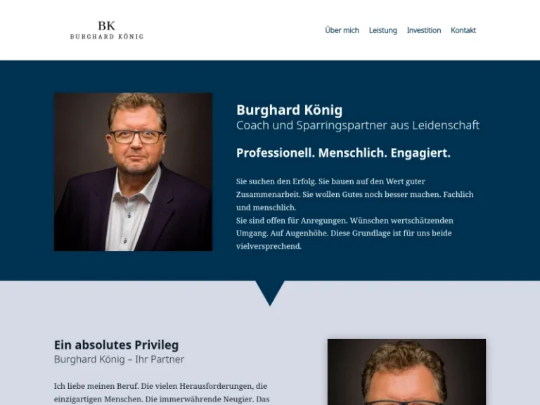 Burghard König - Unternehmensberater in Nürnberg