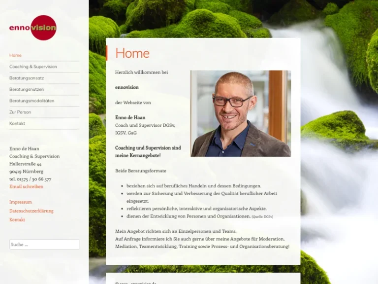 Enno de Haan – Coaching & Supervision - Berater in Nürnberg